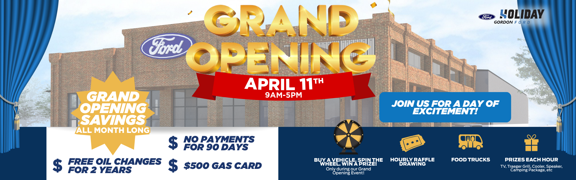 Holiday Gordon Ford Grand Opening